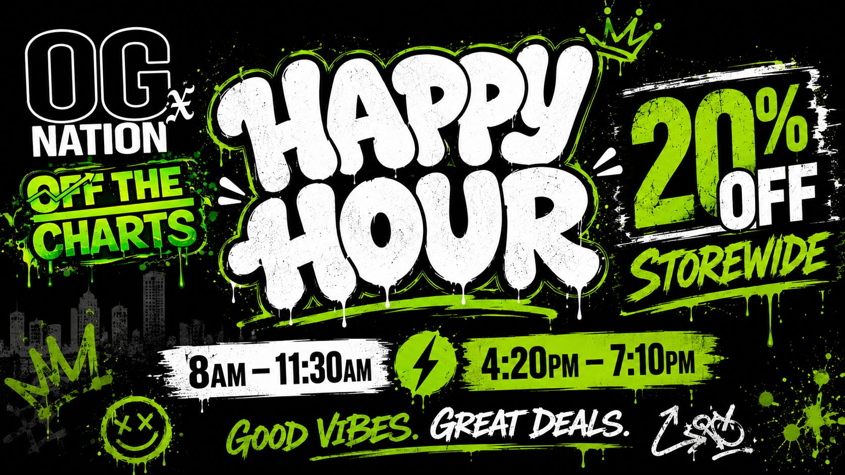 OG Nation x Off the Charts - Lynwood (Now Open!) HAPPY HOUR 20% OFF! 8am-11:30am & 4:20pm-7:10pm