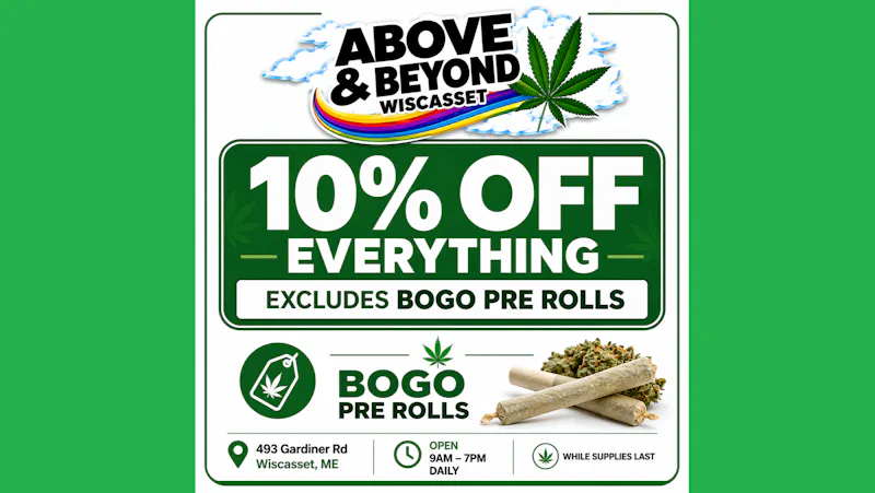 Above and Beyond - Wiscasset Treat Yourself Thursday! 10% Off Everything