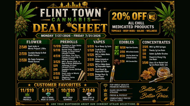Flint Town Cannabis OPEN FOR BUSINESS DEALS