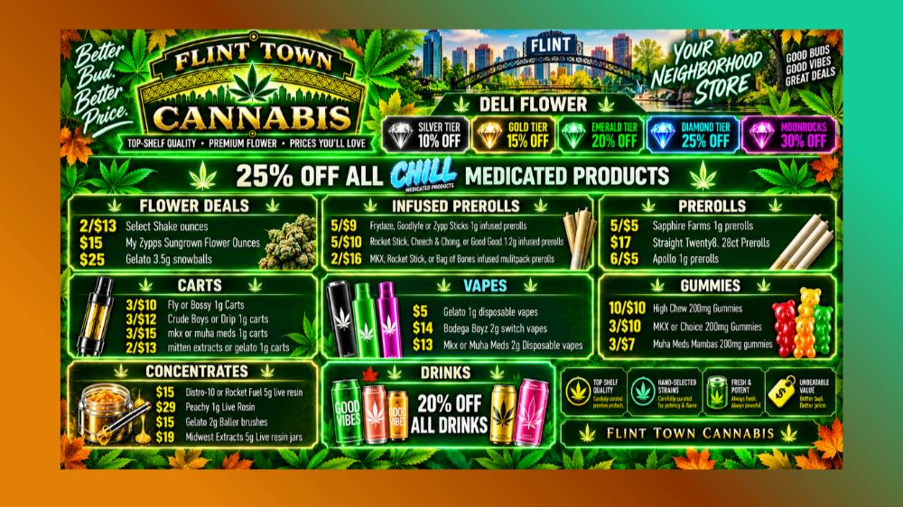 Flint Town Cannabis WEEKEND DEALS FROM US TO YOU