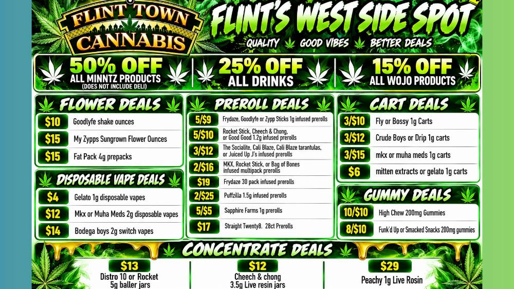Flint Town Cannabis DEALS DEALS DEALS