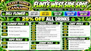 Flint Town Cannabis THIS WEEKS DEALS