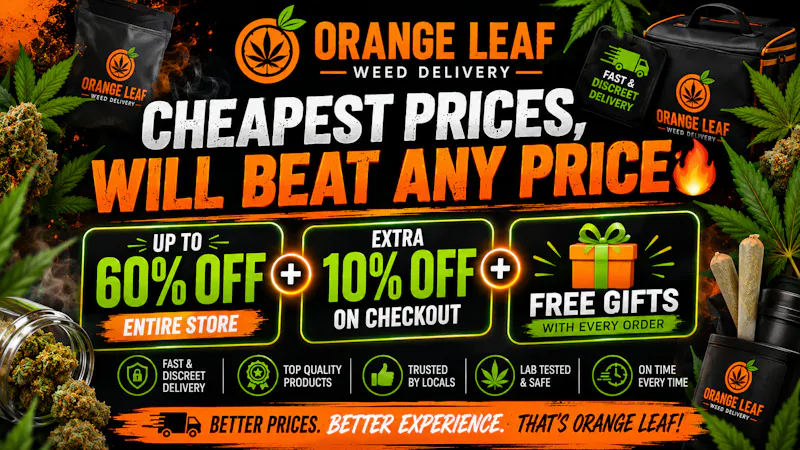 Orange Leaf Delivery UP TO 60% OFF + EXTRA 10% OFF ON CHECKOUT + GIFTS