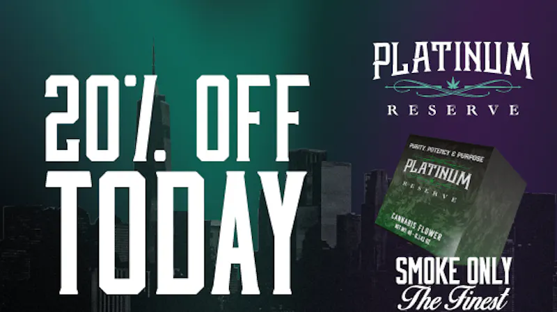 High Road 20% off all Platinum Reserve!