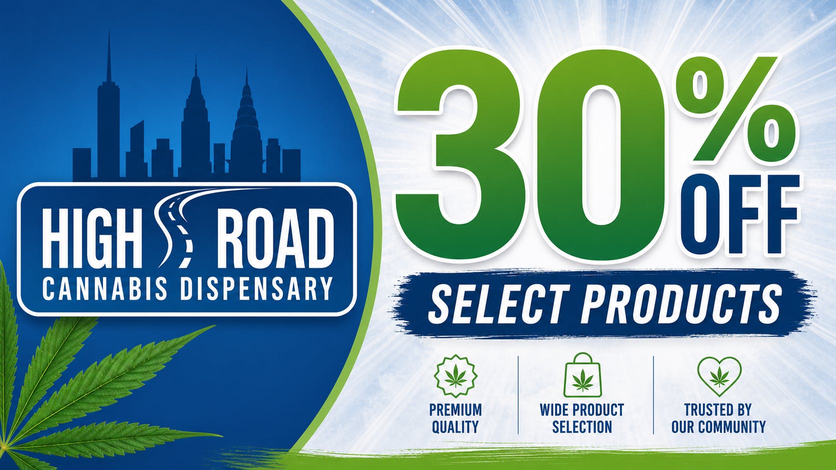High Road 30% off Select Products!