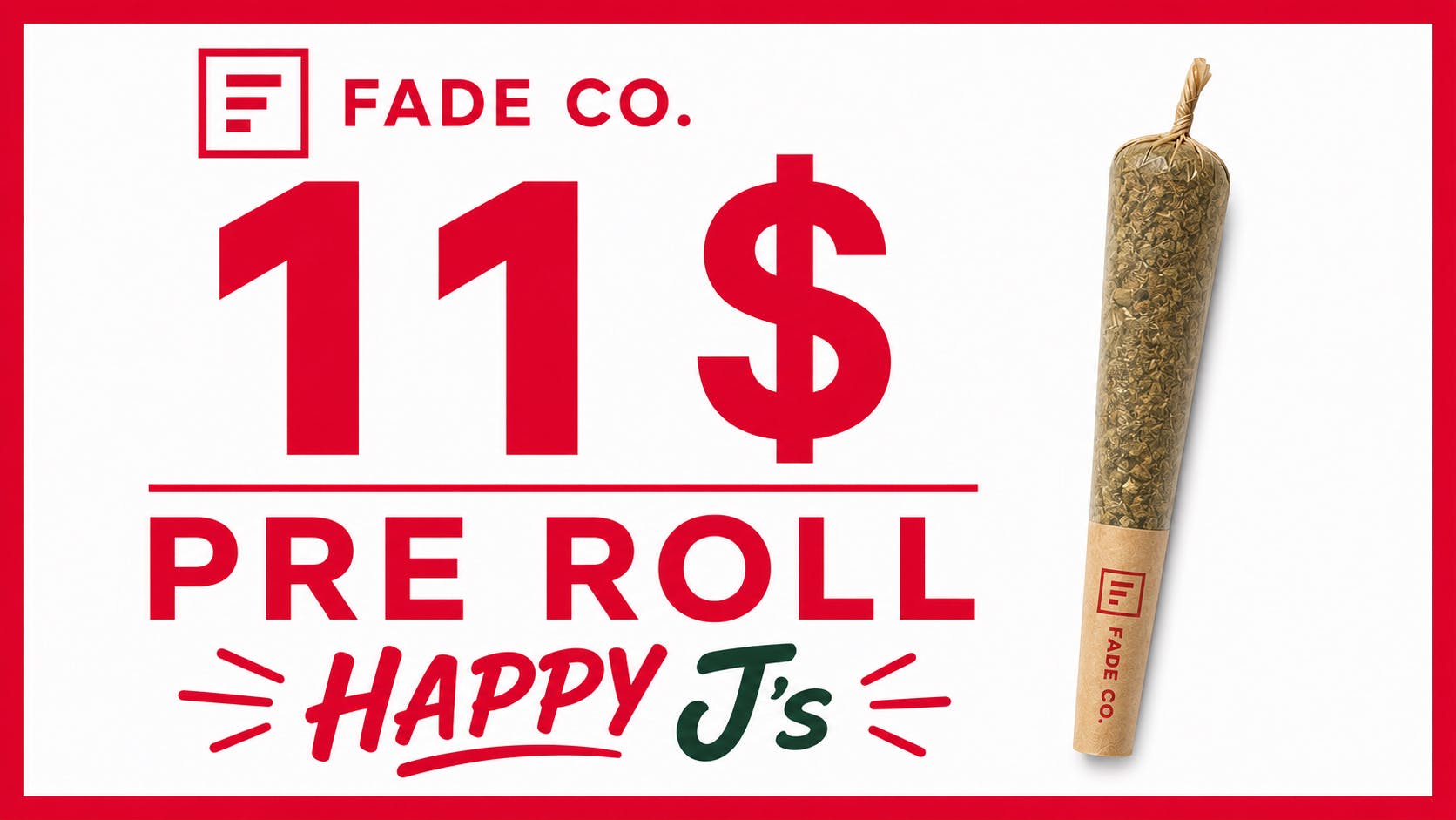 Evergrowing Releaf Happy J’s & Fade Co. 1g PRJ $11