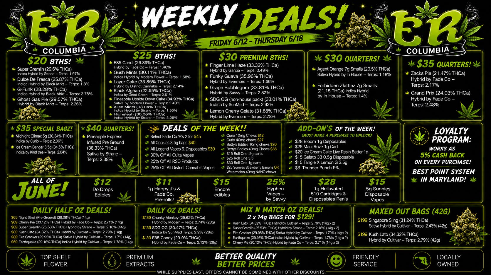 Evergrowing Releaf 🔥$20 $25 $30 $35 & $40 Special's! New Deals!🔥