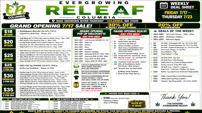 Evergrowing Releaf 🎉 Grand Opening Deals Are LIVE!