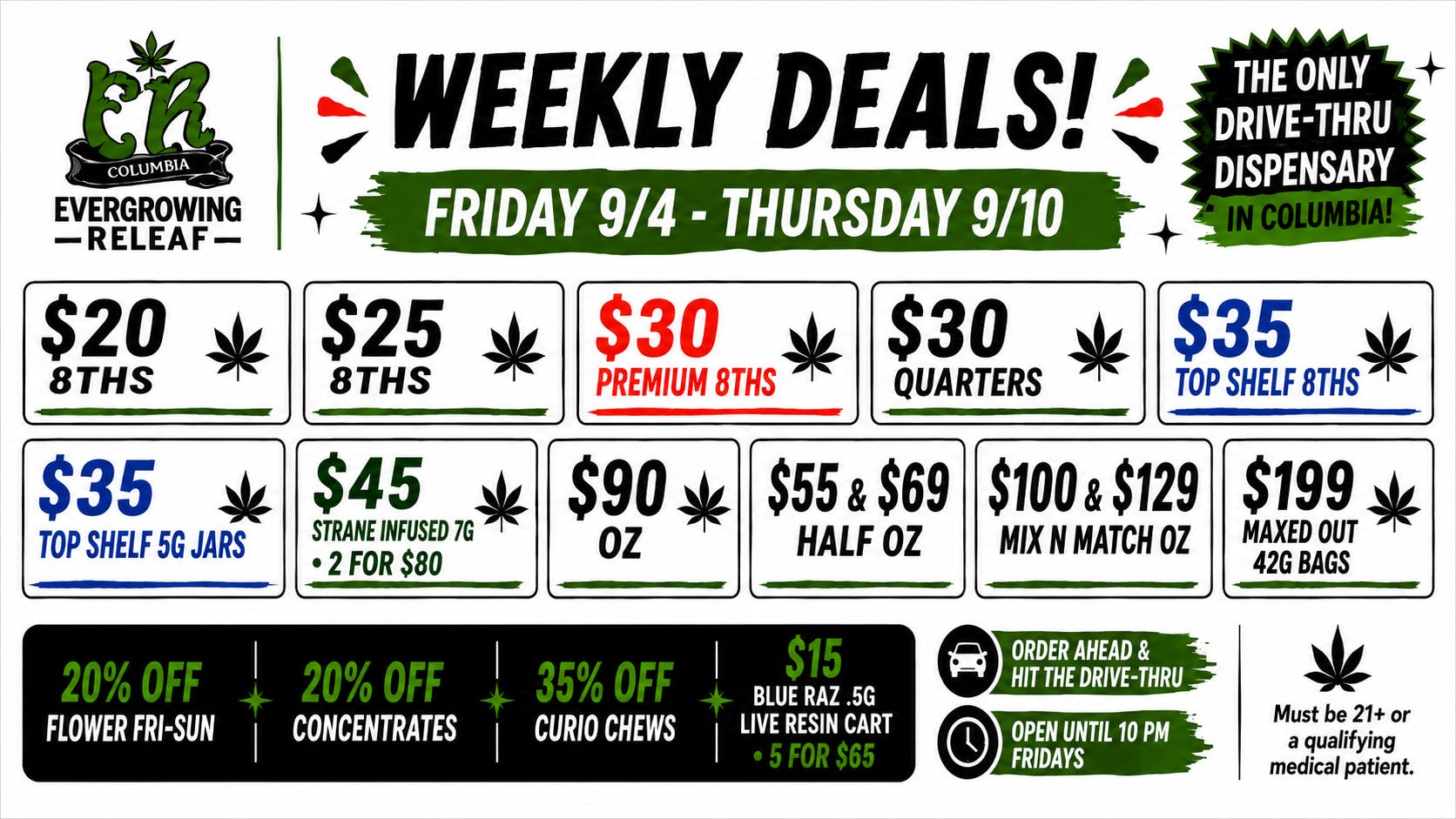 Evergrowing Releaf 🔥 Evergrowing Weekly Drops | 9/4–9/10