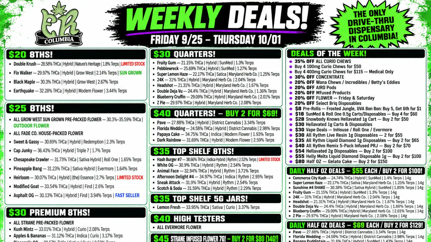 Evergrowing Releaf NEW WEEKLY DEALS!
