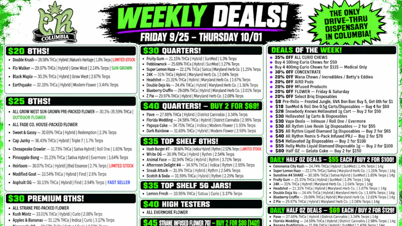 Evergrowing Releaf NEW WEEKLY DEALS!