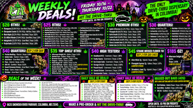 Evergrowing Releaf Evergrowing Releaf Columbia Weekly Deals| Oc16–22
