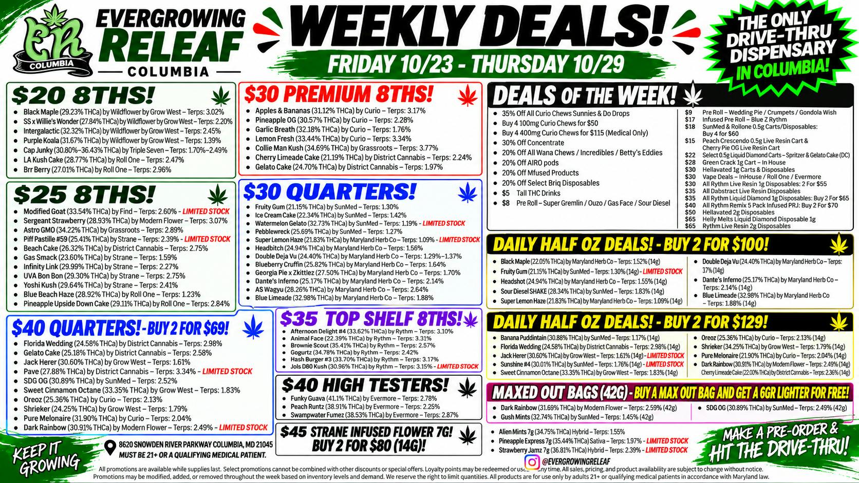 Evergrowing Releaf Weekly Deals Are Live! 🔥 - Evergrowing Releaf