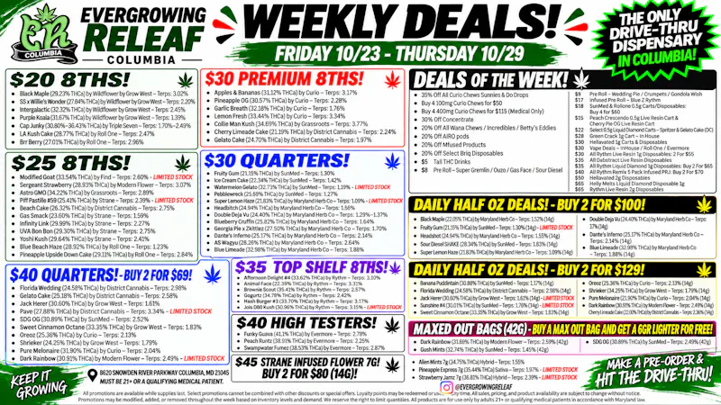 Evergrowing Releaf Weekly Deals Are Live! 🔥 - Evergrowing Releaf