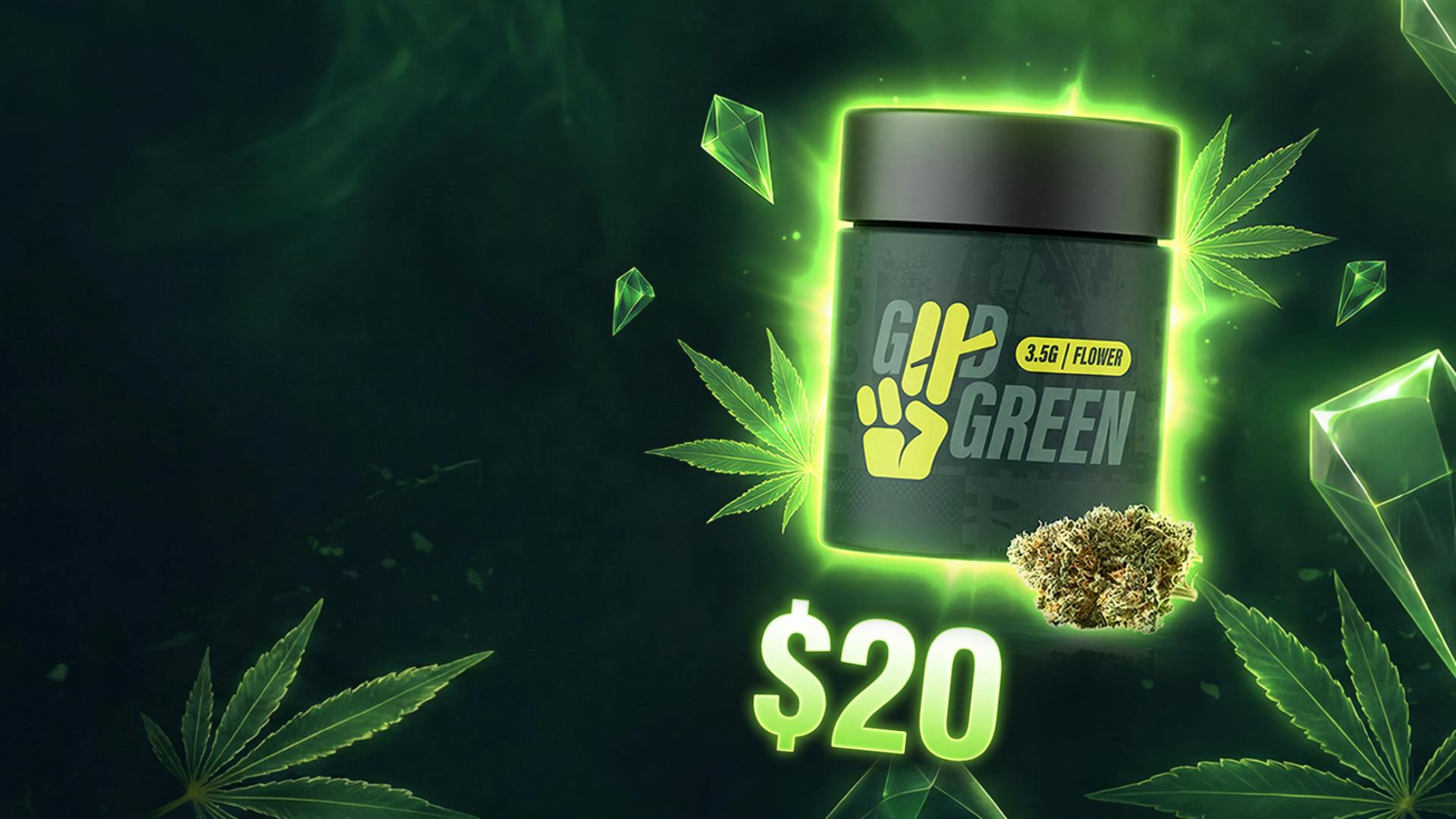 Mass Grown $20 Good Green Eighth's
