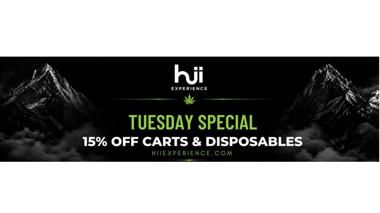 Hii Experience TUESDAY SPECIALS