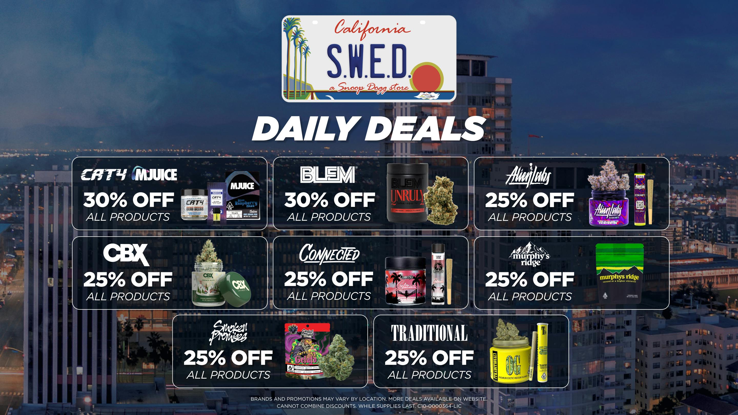 SWED A SNOOP DOGG Dispensary - LBC Up To 30% Off Daily Deals