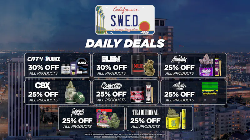 SWED A SNOOP DOGG Dispensary - LBC Up To 30% Off Daily Deals