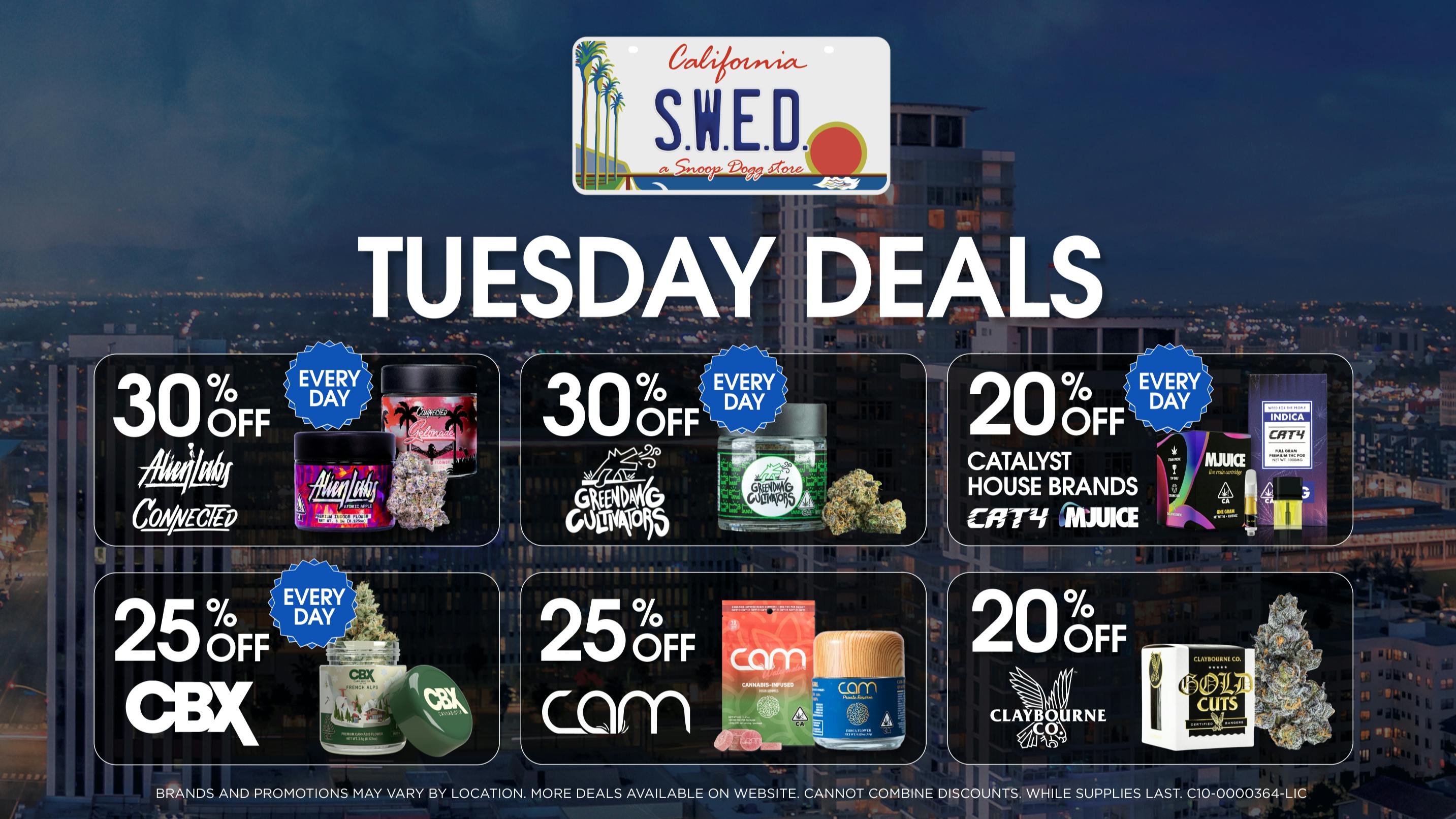 SWED A SNOOP DOGG Dispensary - LBC Tuesday Deals