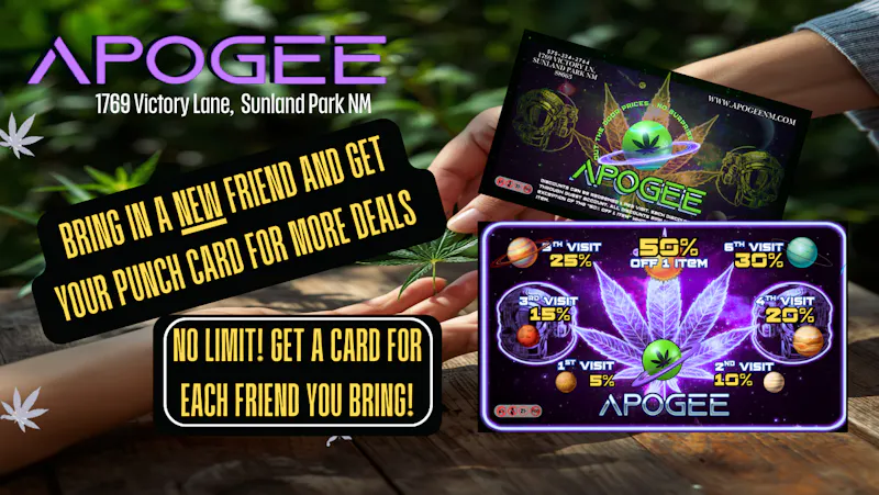 Apogee - Drive Thru Bring a New Friend Punch Card