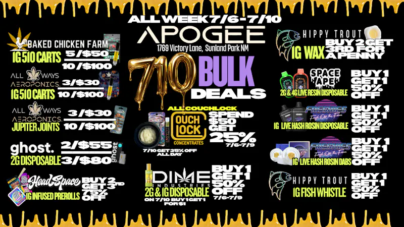 Apogee - Drive Thru 710 Bulk Deals