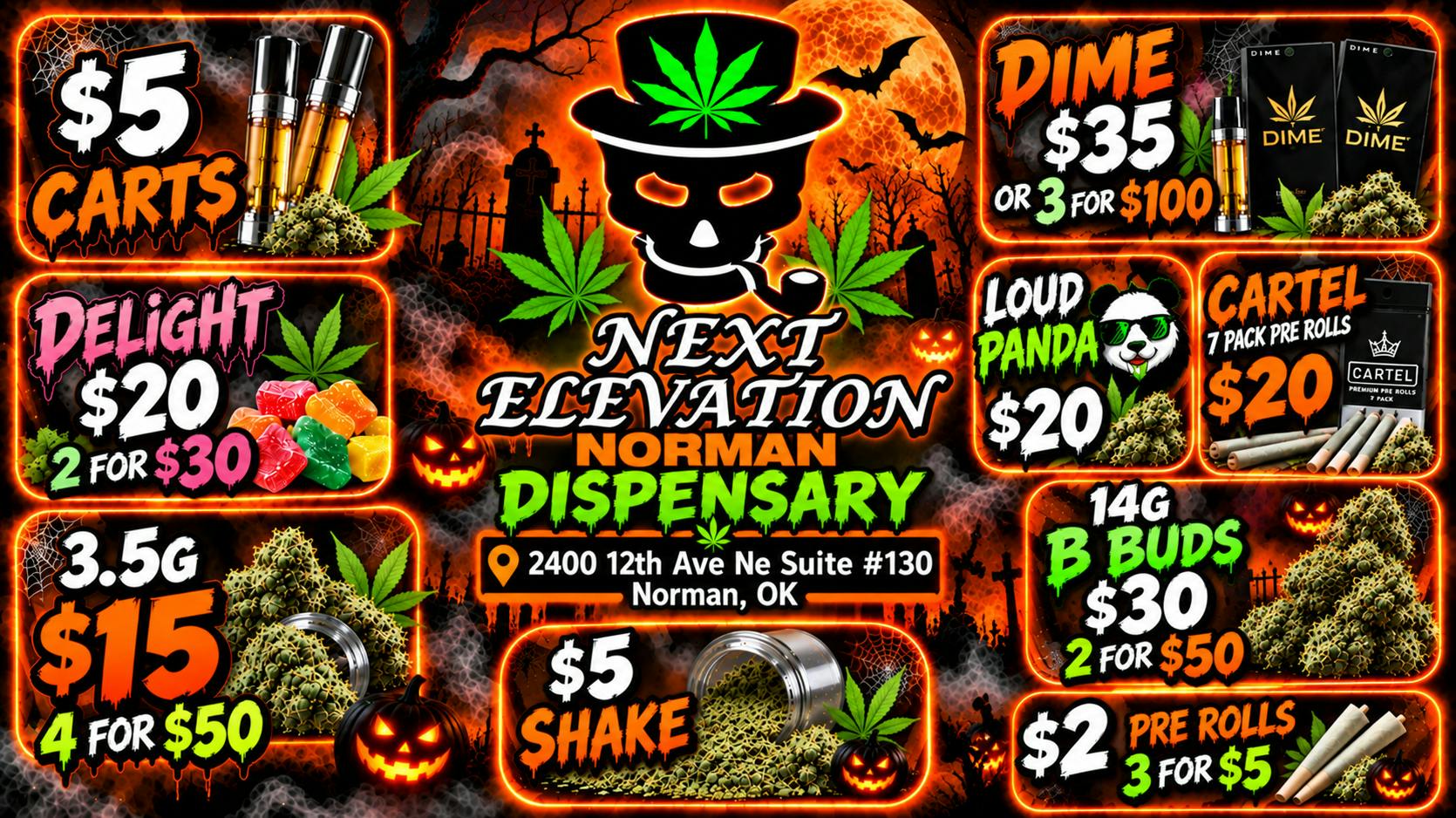 Next Elevation - Norman *SMOKIN' SPOOKY DEALS*$5 SHAKE LIMITED TIME ONLY!*