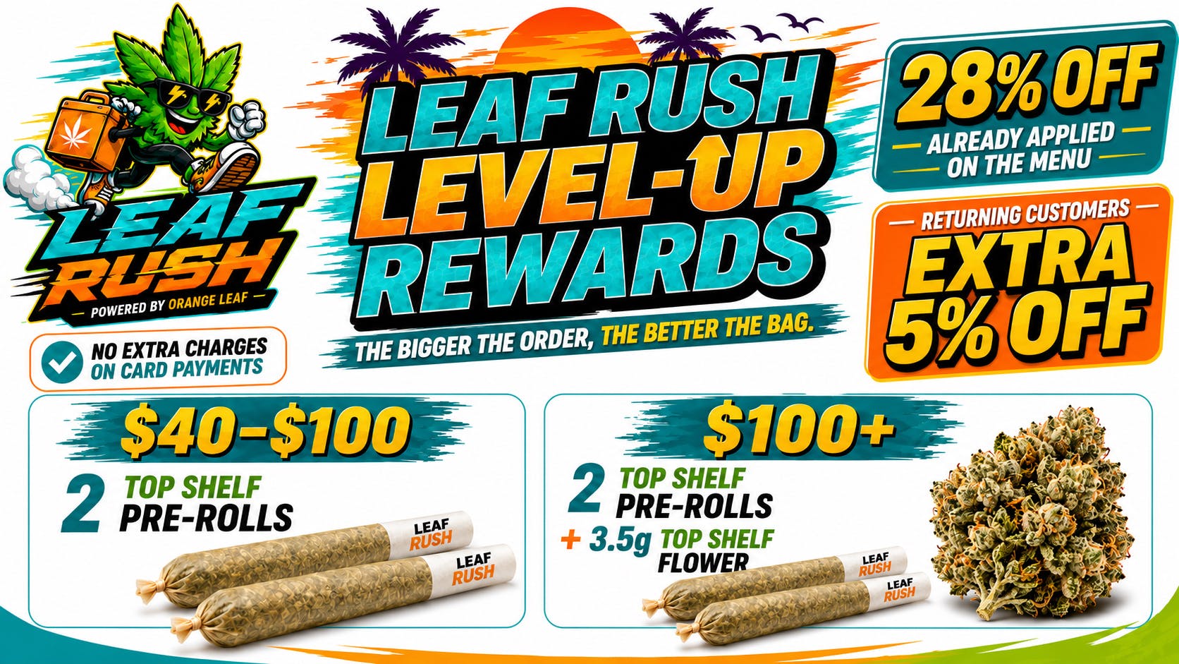Orange Leaf Delivery - Antelope Valley Leaf Rush Level-Up Rewards