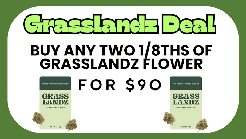 Healing Harvest Grasslandz 1/8 Flower Two for $90