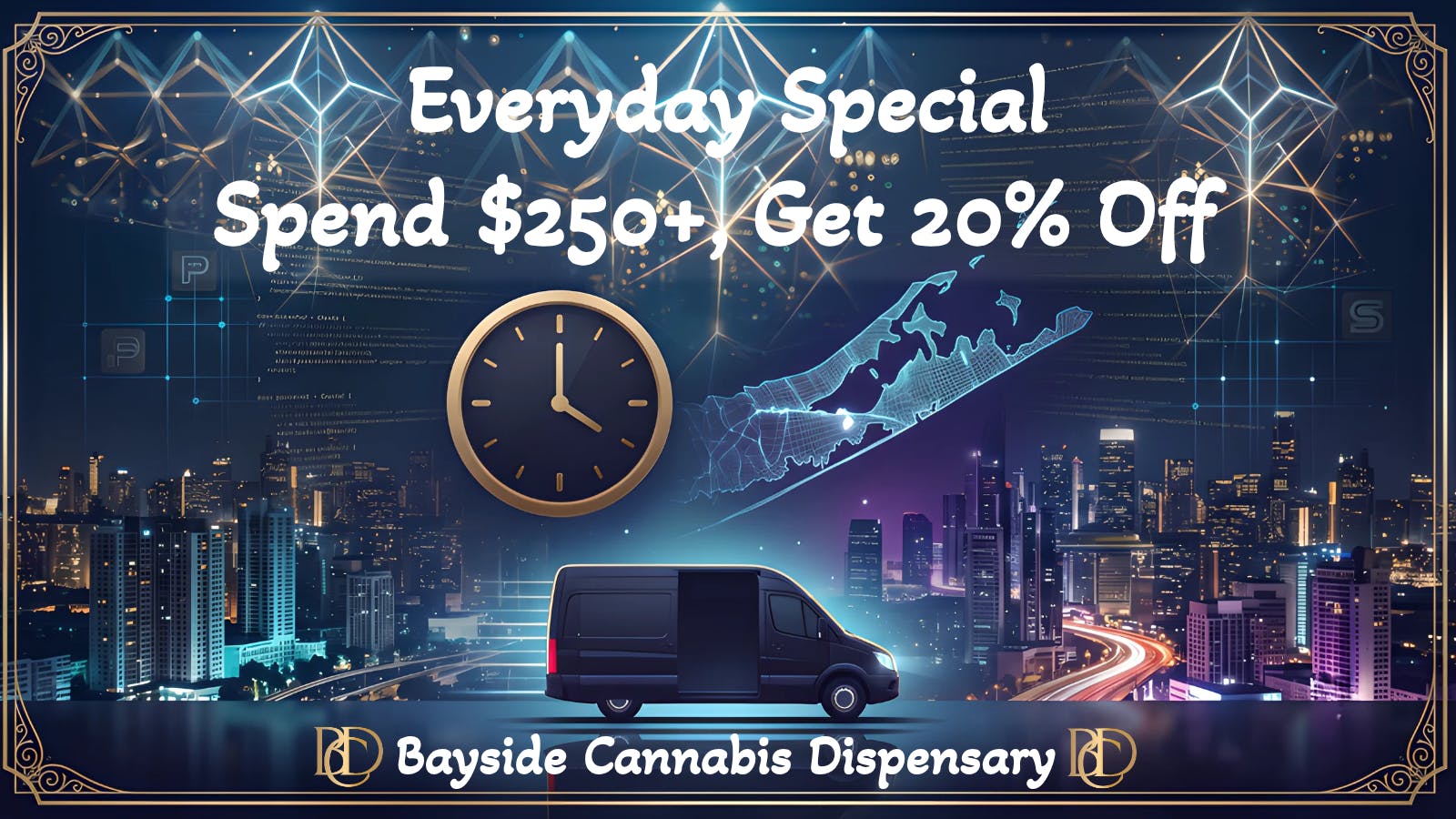 Bayside Cannabis Delivery - Nassau County Spend $250+ and get 20% off your order
