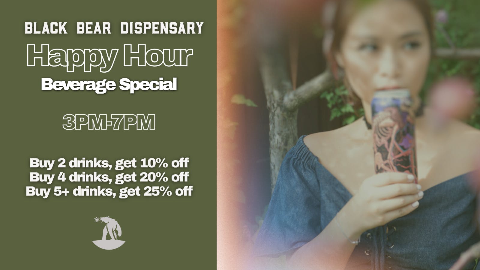 Black Bear Weed Dispensary Winona Beverage Happy Hour