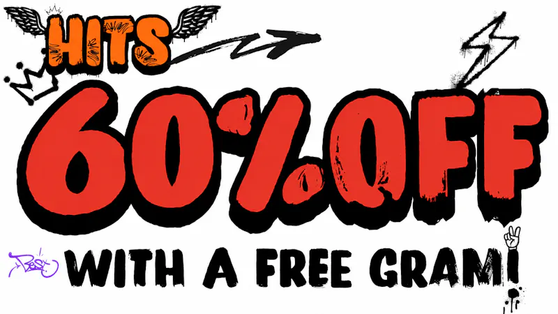 HITS SD - Gaslamp 60% OFF + FREE GRAM!