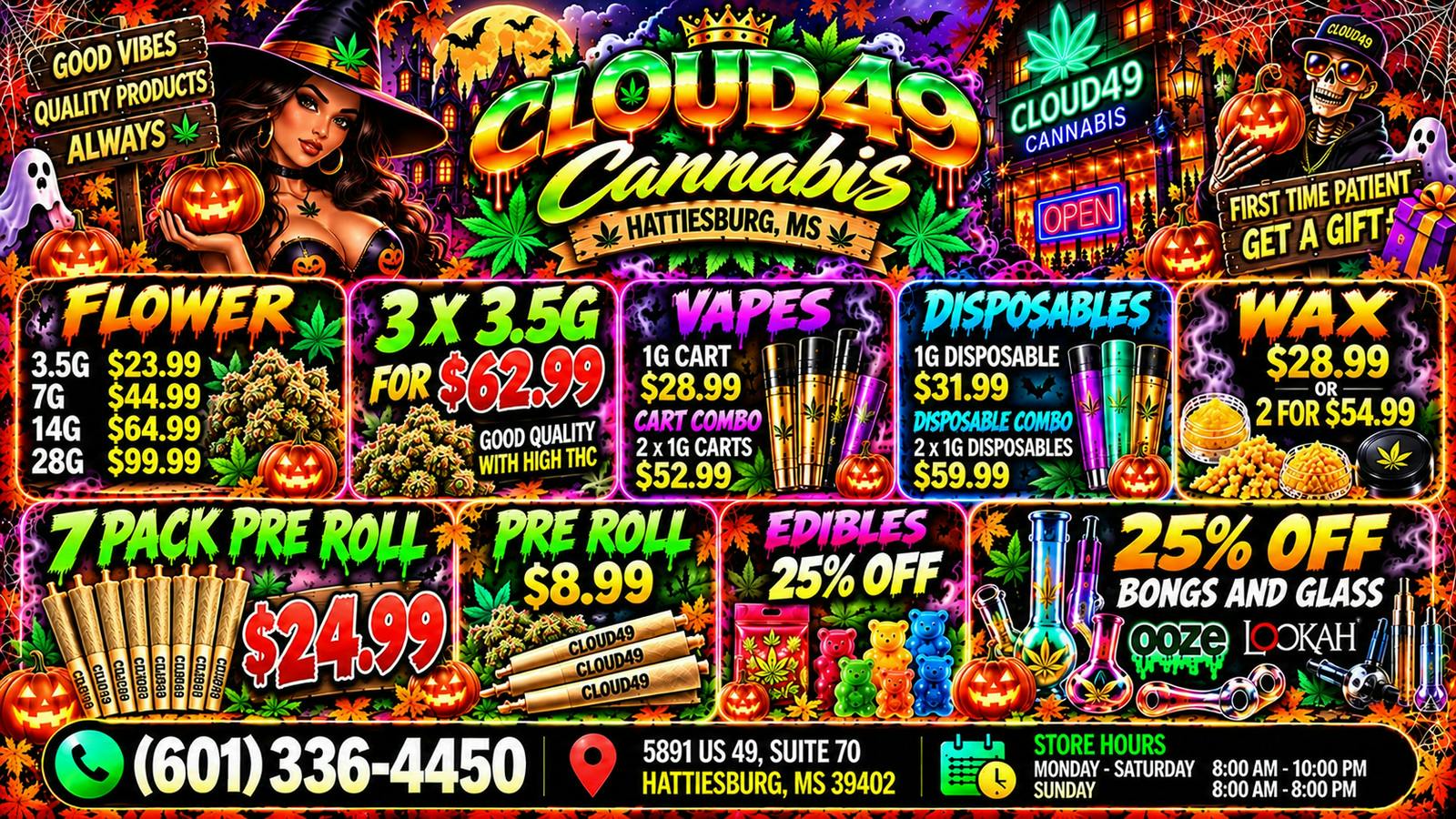 Cloud 49 Cannabis 🎃👻 CLOUD 49 CANNABIS – HALLOWEEN SPECIALS! 🎃👻