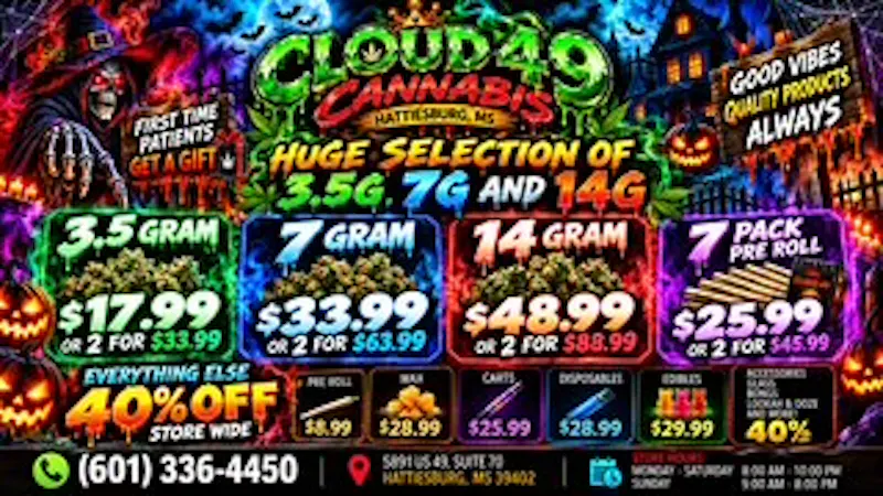 Cloud 49 Cannabis 🎃👻 SPOOKY SEASON, SCARY GOOD DEALS! 💀🔥