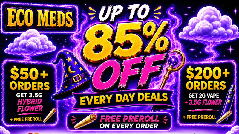 Ecomeds - Riverside Free 2G Vape + 3.5G Flower + Preroll🎁