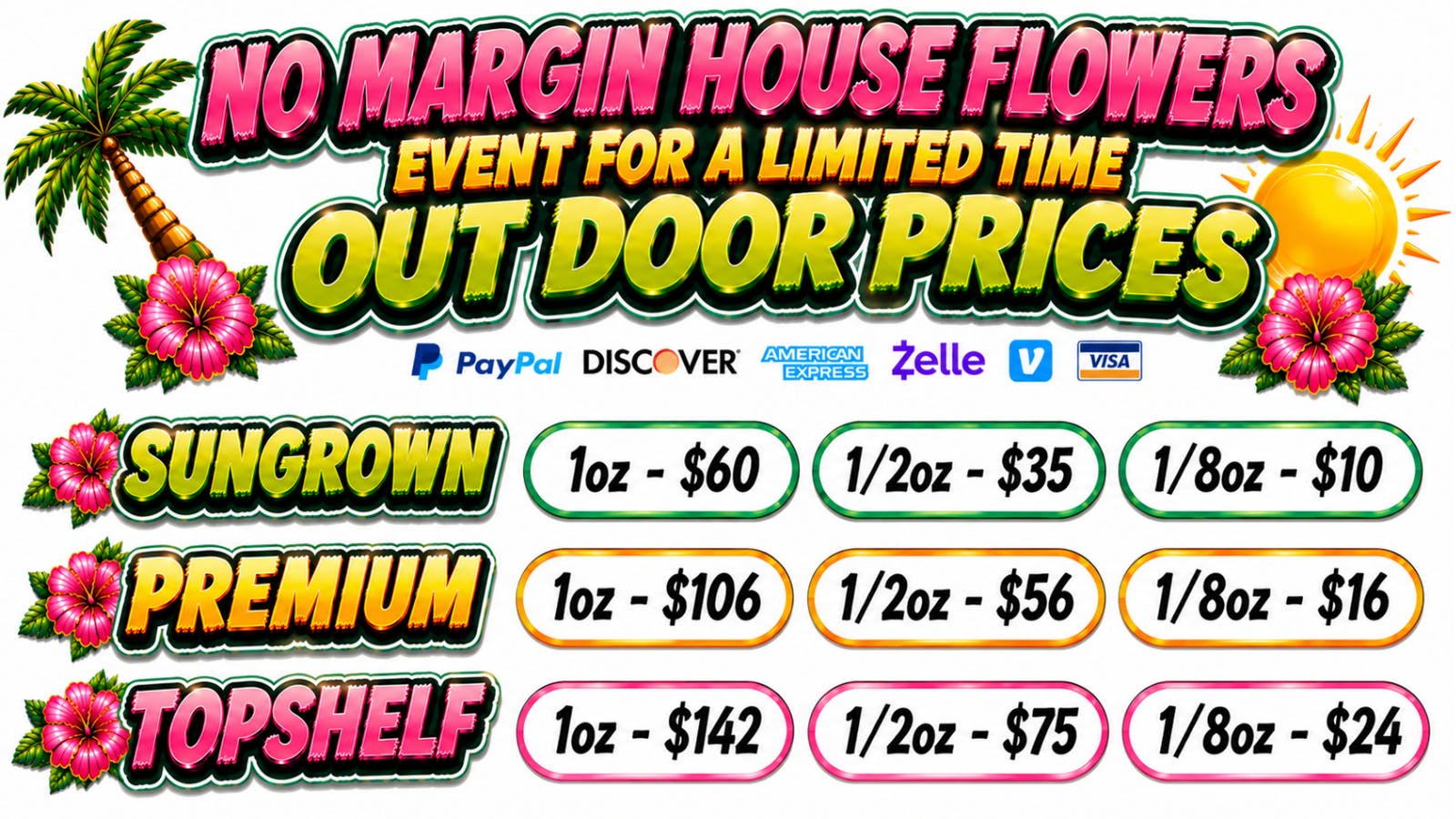 Ecomeds - Victorville 2 Days - No Margin House Flowers + FTP B1G1