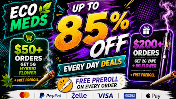 Ecomeds - Bloomington Free 2G Vape + 3.5G Flower + Preroll🎁