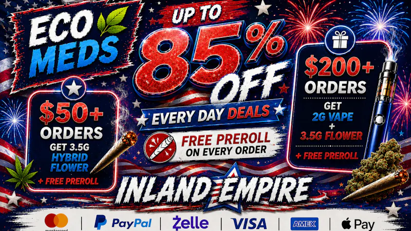 Ecomeds - Bloomington Free 2G Vape + 3.5G Flower + Preroll🎁