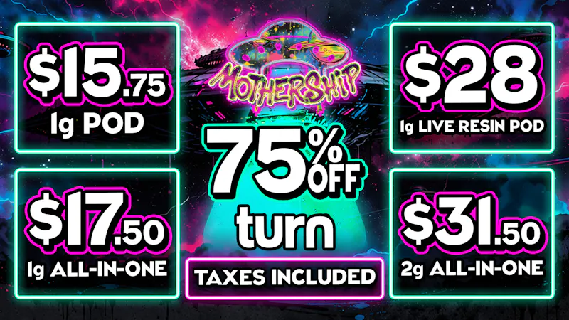 Mothership 75% Off TURN Vapes💨Flash Sale⚡️