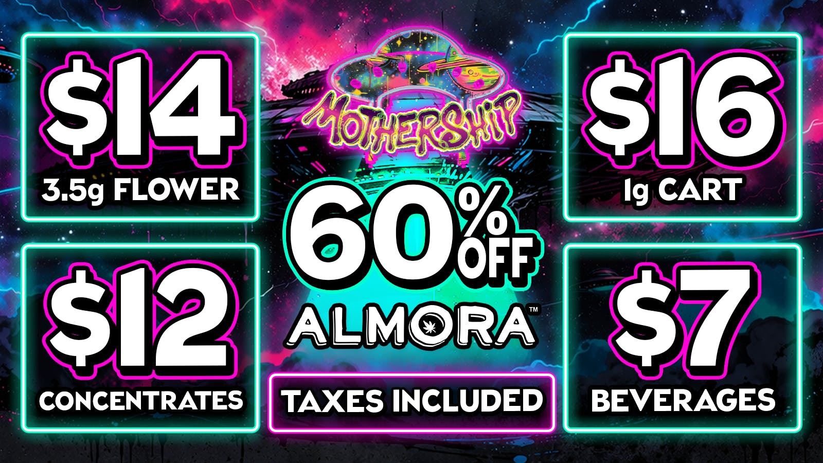 Mothership 🌱$14 Almora 3.5g Flowers 🔥60% Off All Almora ⚡️