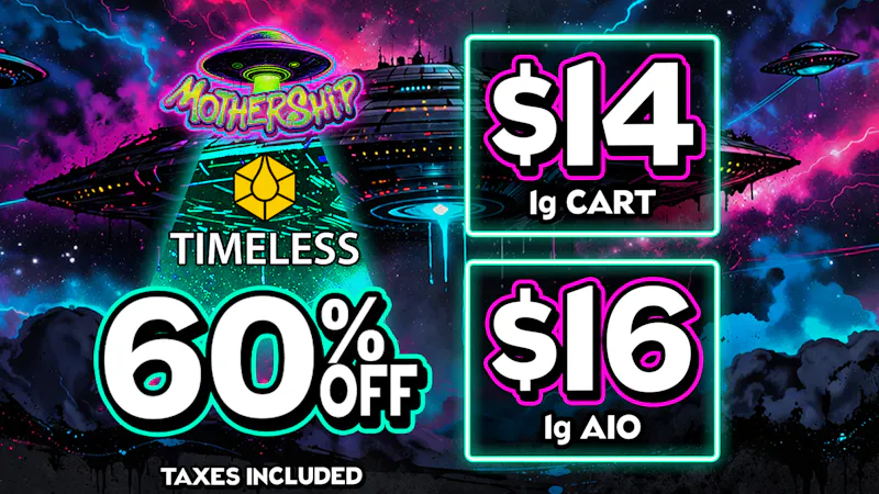 Mothership 60% off Timeless Vapes ⏳ Limited Time 💨