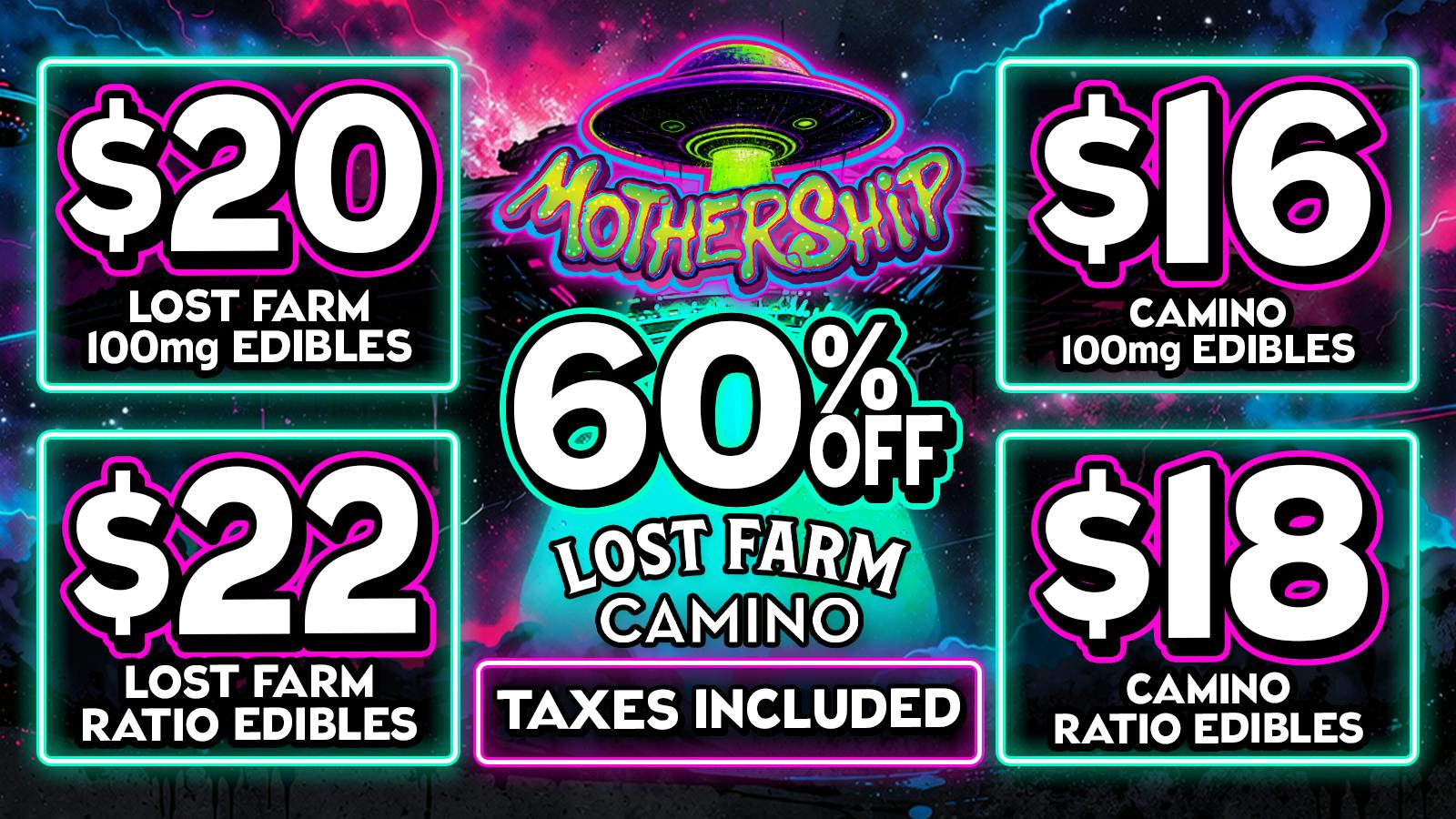 Mothership 🎇 60% off CAMINO & Lost Farm 🎆 Limited Time ⏳