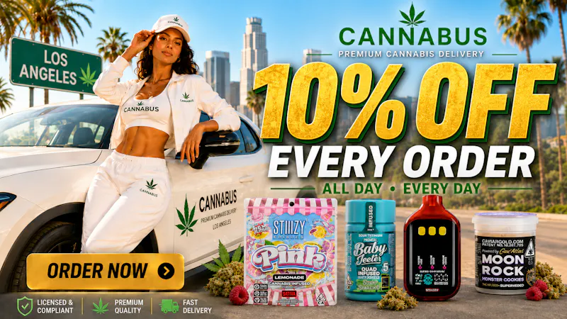 Cannabus - West LA 10% OFF EVERY ORDER