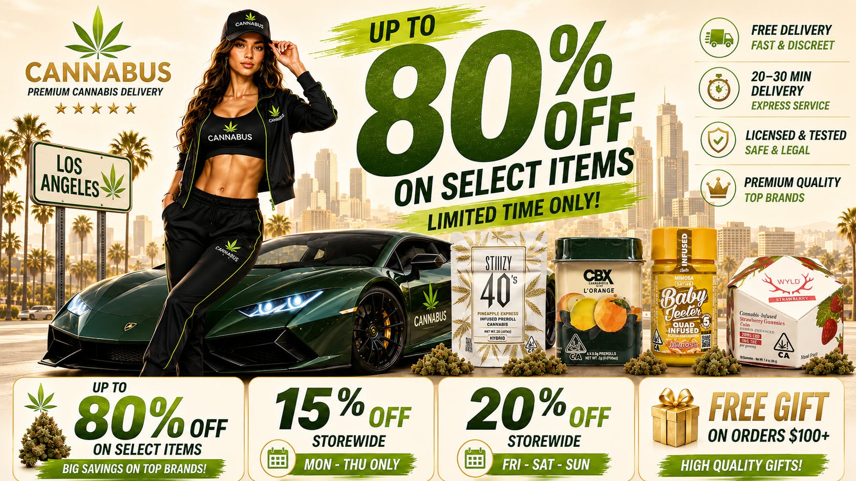 Cannabus - Hollywood 🔥80% OFF SELECT ITEMS • FREE GIFT + JOINT