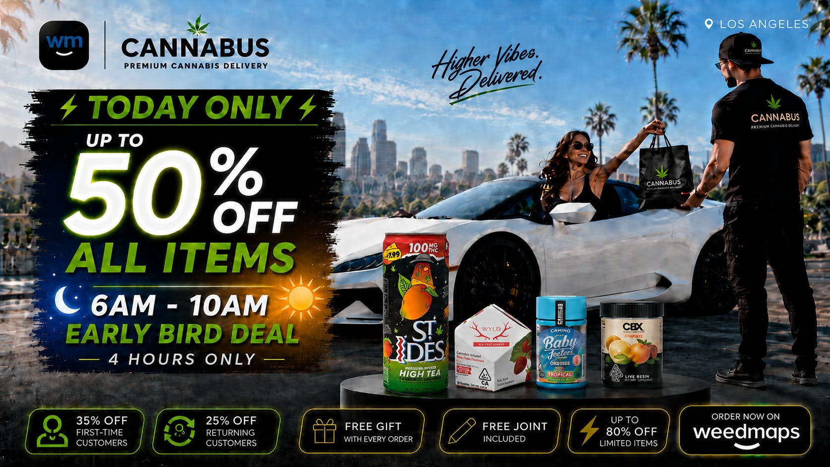 Cannabus - Hollywood Early Bird — Up to 50% Off