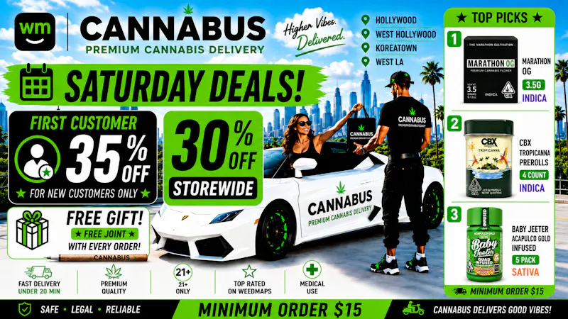 Cannabus - West Hollywood 🔥30% OFF EVERY ORDER+Gifts+Joint🔥