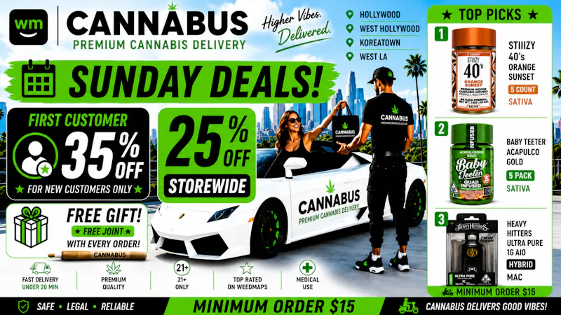 Cannabus - West Hollywood 🔥25% OFF EVERY ORDER+Gift+Joint🔥