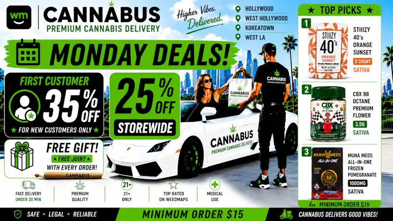 Cannabus - West Hollywood 🔥25% OFF EVERY ORDER+Gift+Joint🔥