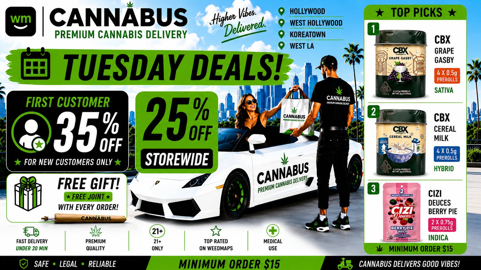 Cannabus - Hollywood 🔥25% OFF EVERY ORDER+Gift+Joint🔥