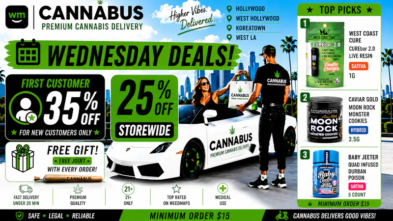 Cannabus - Hollywood 🔥25% OFF EVERY ORDER+Gift+Joint🔥