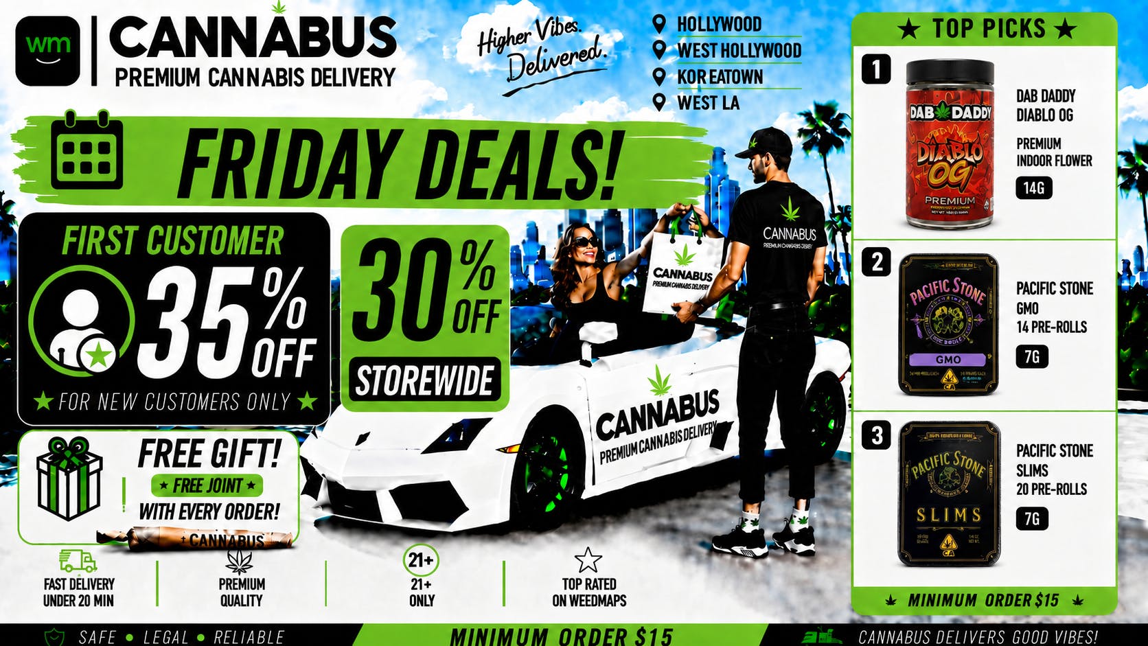 Cannabus - Hollywood 🔥30% OFF EVERY ORDER+Gifts+Joint🔥